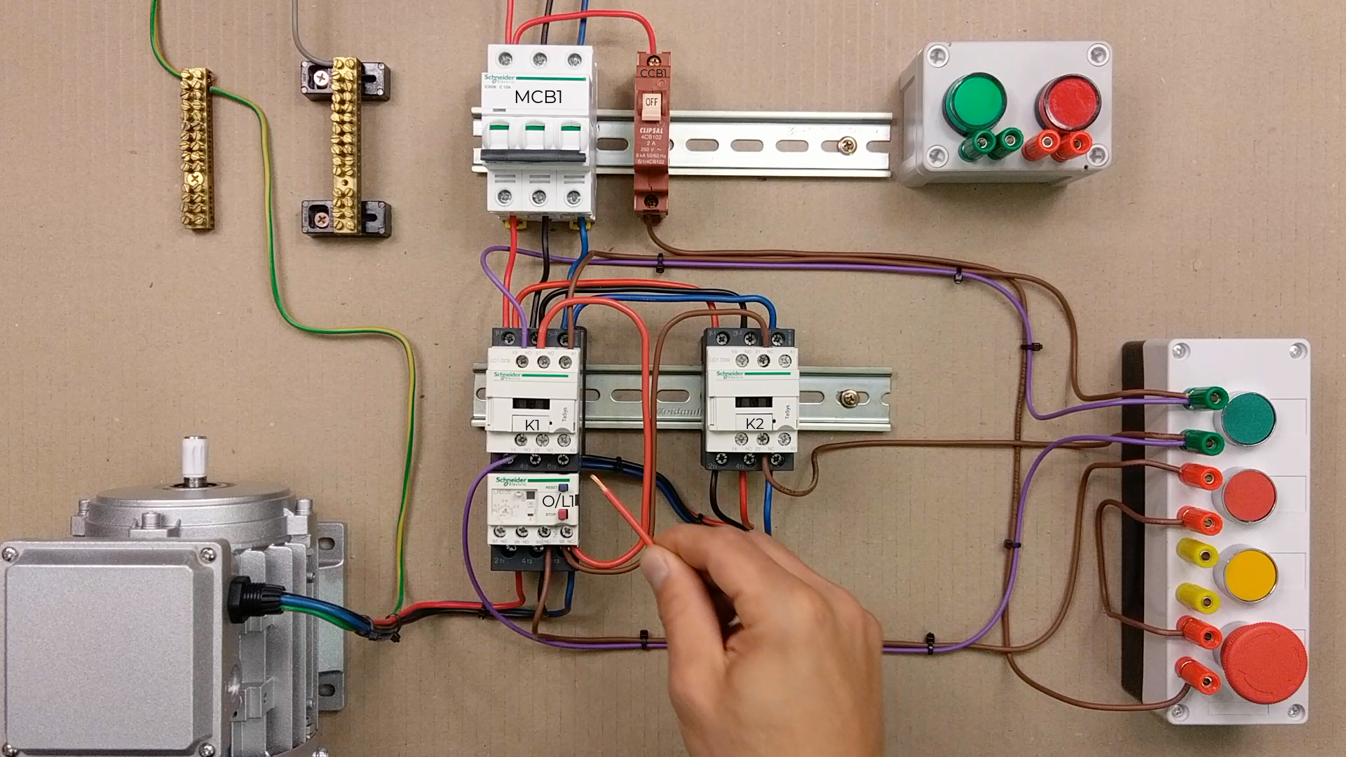 3 phase motor control bootcamp, wiring.
